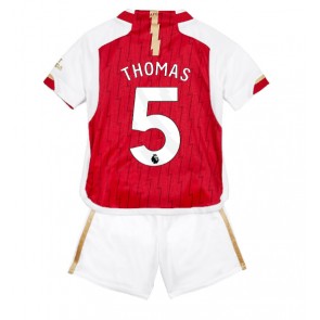 Arsenal Thomas Partey #5 kläder Barn 2023-24 Hemmatröja Kortärmad (+ korta byxor)